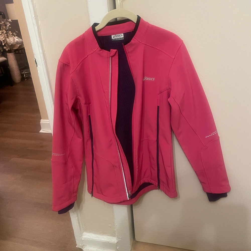 ASICS Women's Bright Pink workout or running jacket